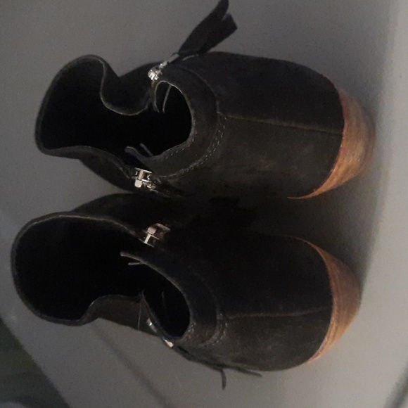 Sam Edelman double zipper boots genuine suede size 8 - Picture 5 of 8